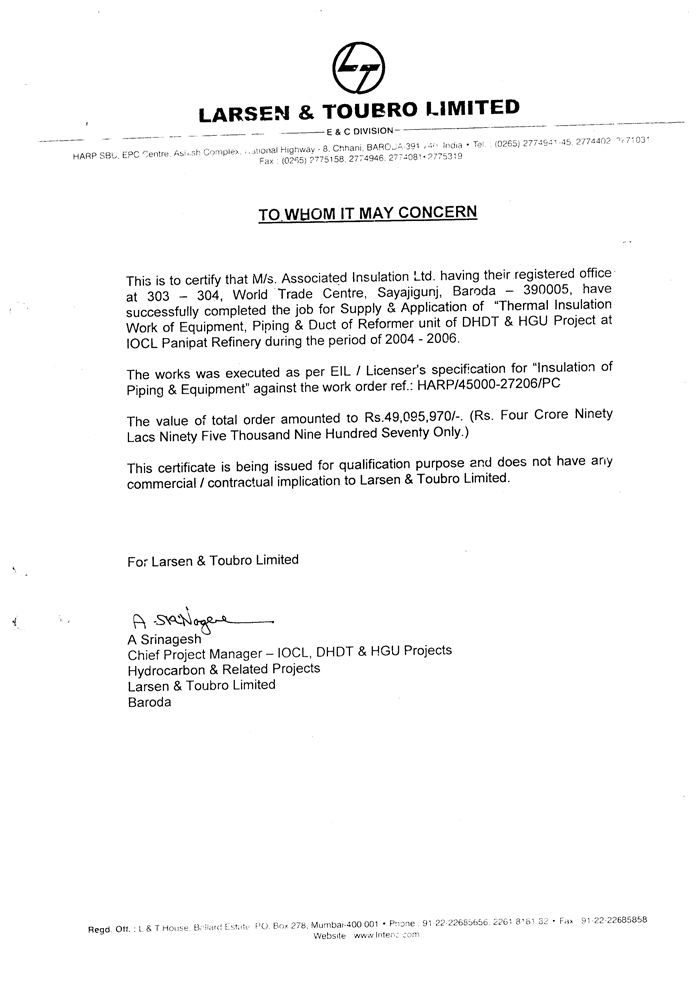 Larsen & Tourbro Ltd.